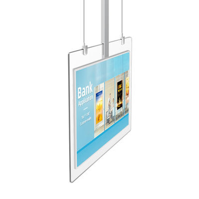 Ultra Slim 55 Inch دیوار نصب کیوسک شفاف تبلیغاتی نمایش دو طرفه OLED
