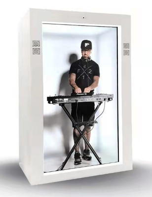 صفحه نمایش هولوگرافیک 86 اینچی OLED 3D LCD یخچال اسپلیس شفاف LED برای تبلیغات