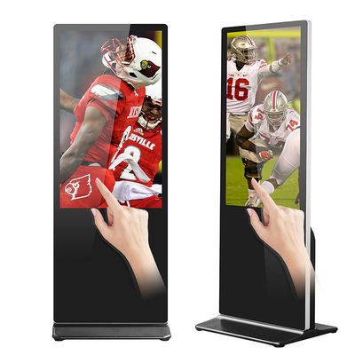 صفحه نمایش LCD پخش کننده تبلیغات عمودی سیگنال دیجیتال طبقه ایستاده سیگنال دیجیتال