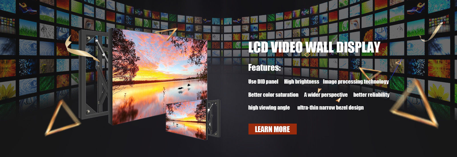 نمایش فیلم دیواری LCD