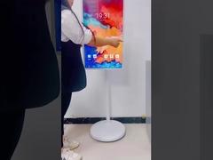 اندروید 12 صفحه نمایش لمسی تلویزیون قابل حمل سیگنال دیجیتال ایستاده توسط من تلویزیون هوشمند OEM