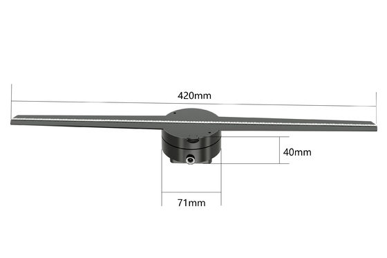 کیفیت  RGB1615 Holographic Led Fan Display 56 65 85cm 8GB Support Splicing کارخانه
