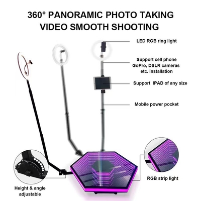 صفحه نمایش LED سفارشی 360 بوت عکس با تخفیف چرخش خودکار در دسترس است